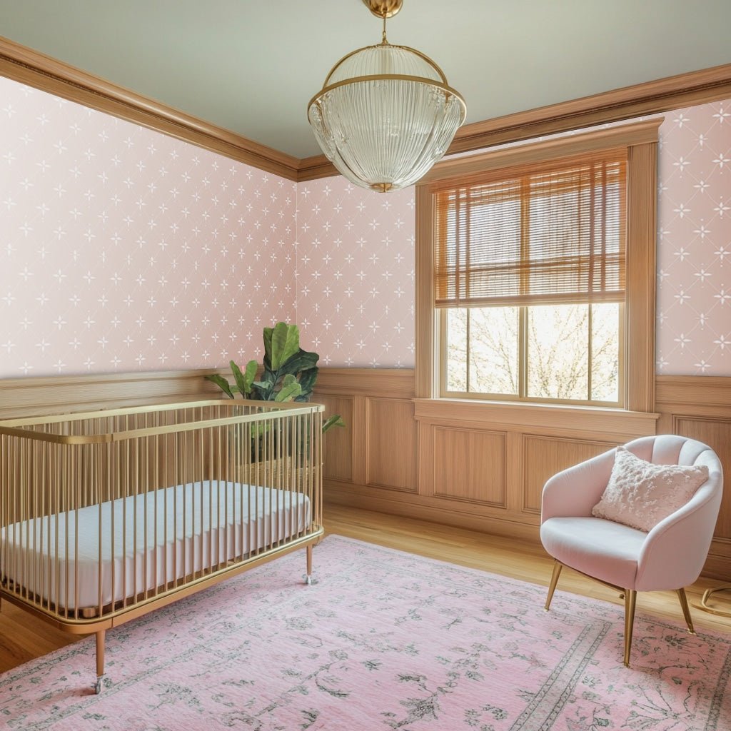 Petal Lattice Wallpaper - Painted Paper