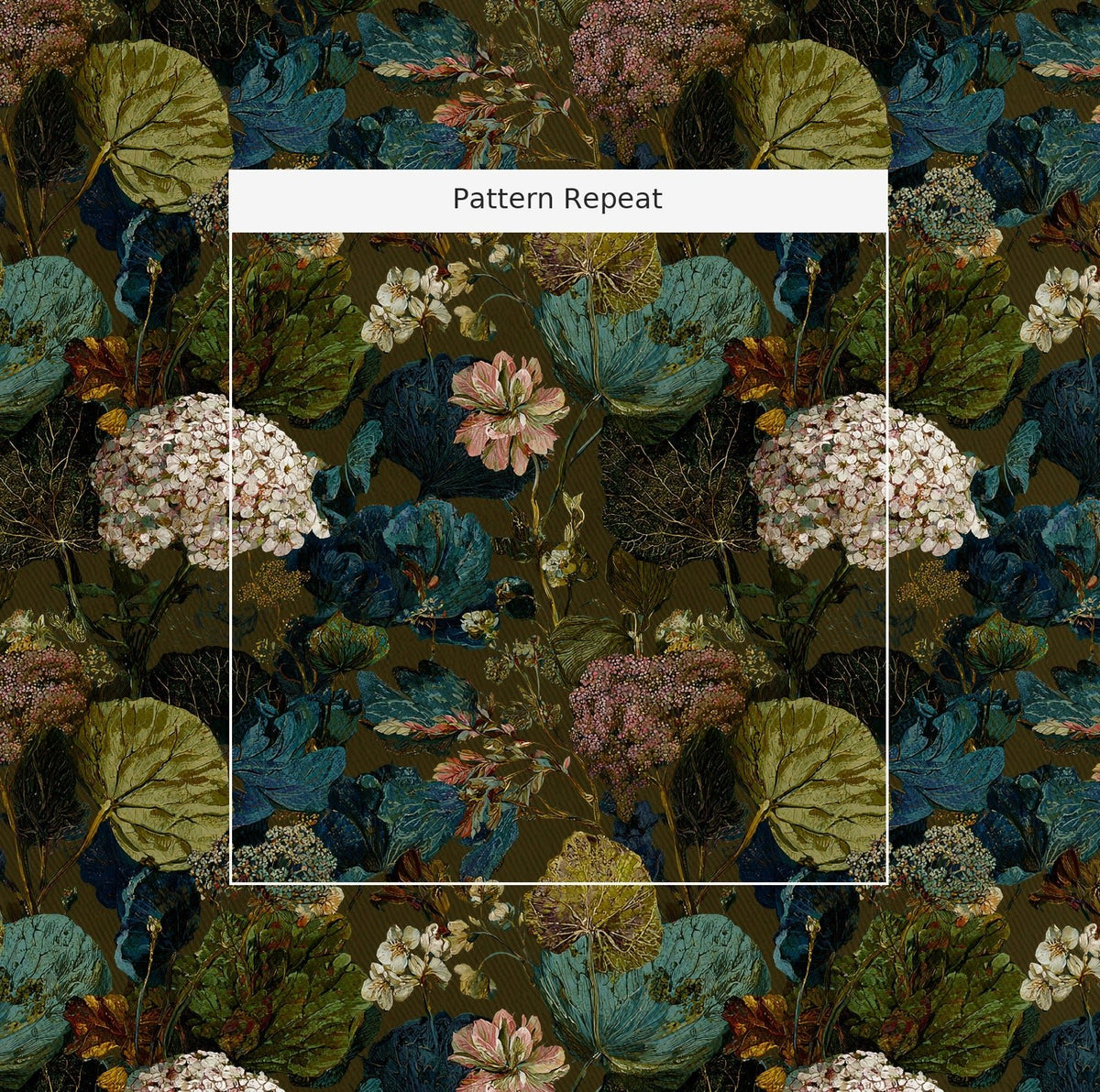Petalwood - Fabric - Painted Paper
