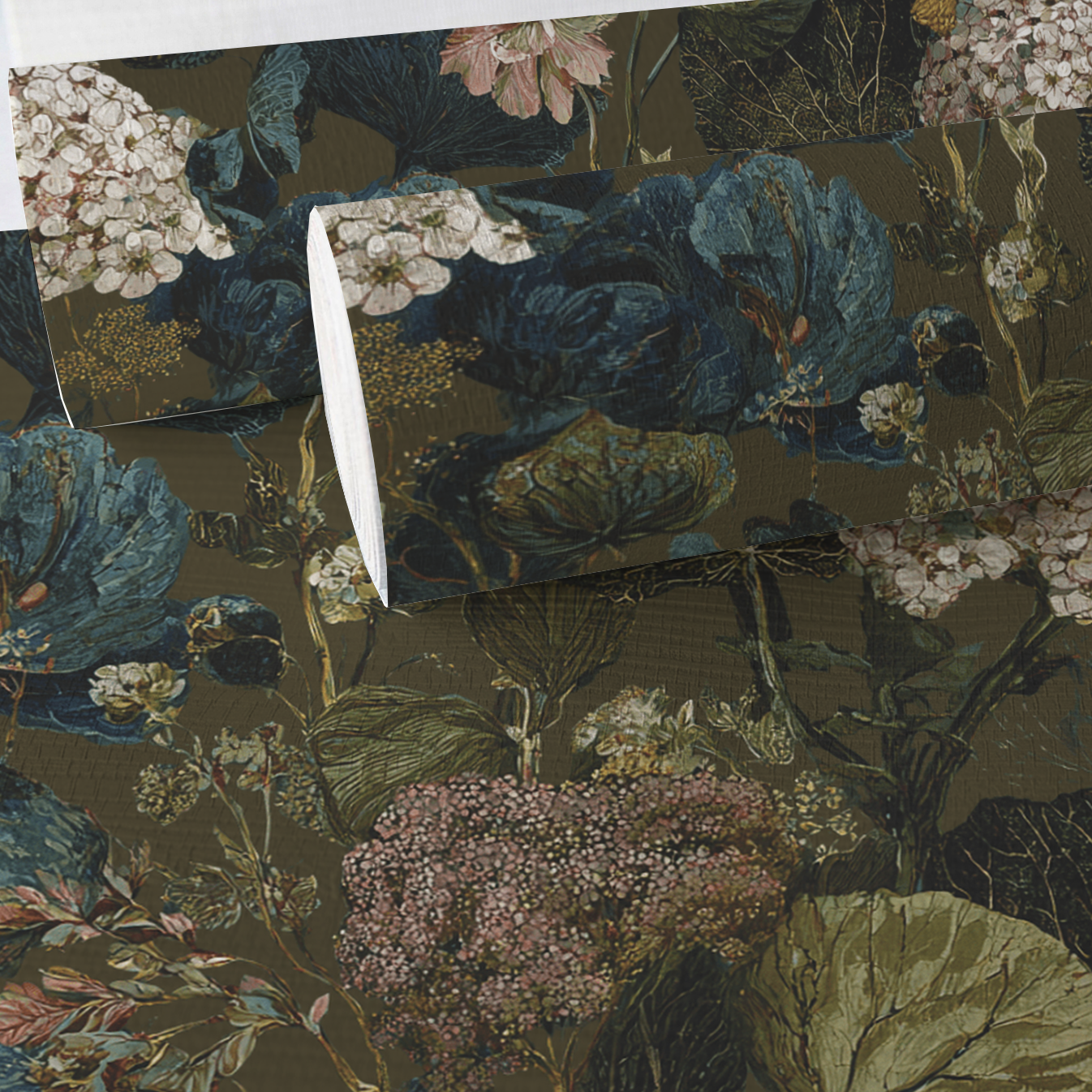 Petalwood Faux Grasscloth Wallpaper