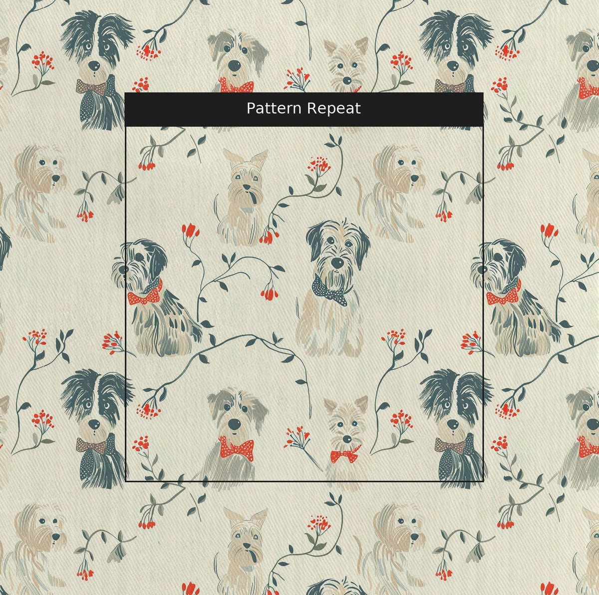 Petite Promenade - Fabric - Painted Paper