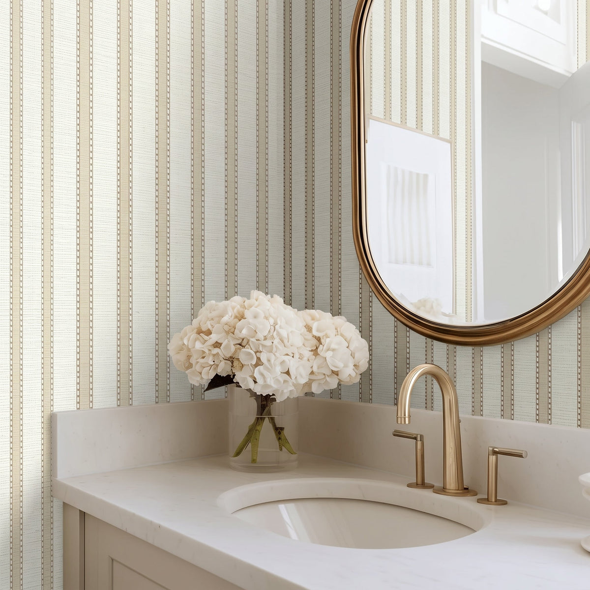 Philomena Faux Grasscloth Wallpaper - Painted Paper