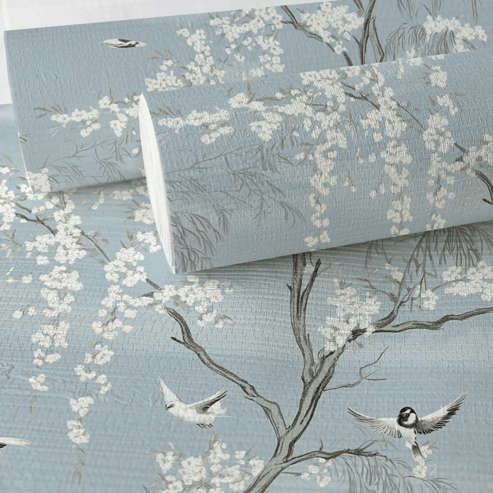 Philomene Faux Grasscloth Wallpaper - Painted Paper