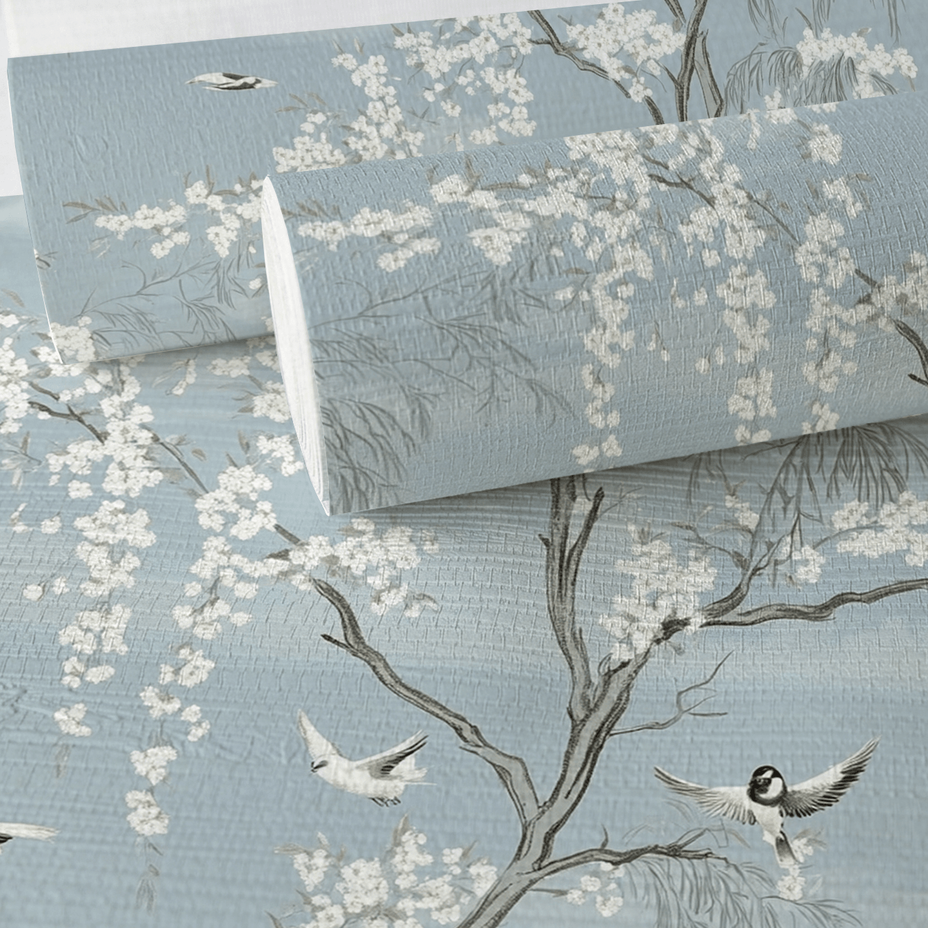 Philomene Faux Grasscloth Wallpaper - Painted Paper