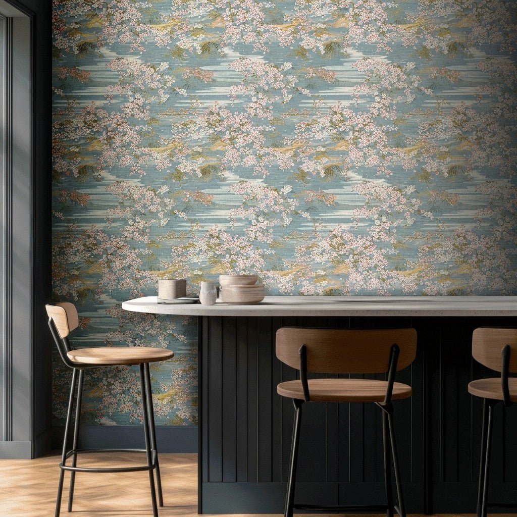 Pierce Faux Grasscloth Wallpaper - Painted Paper