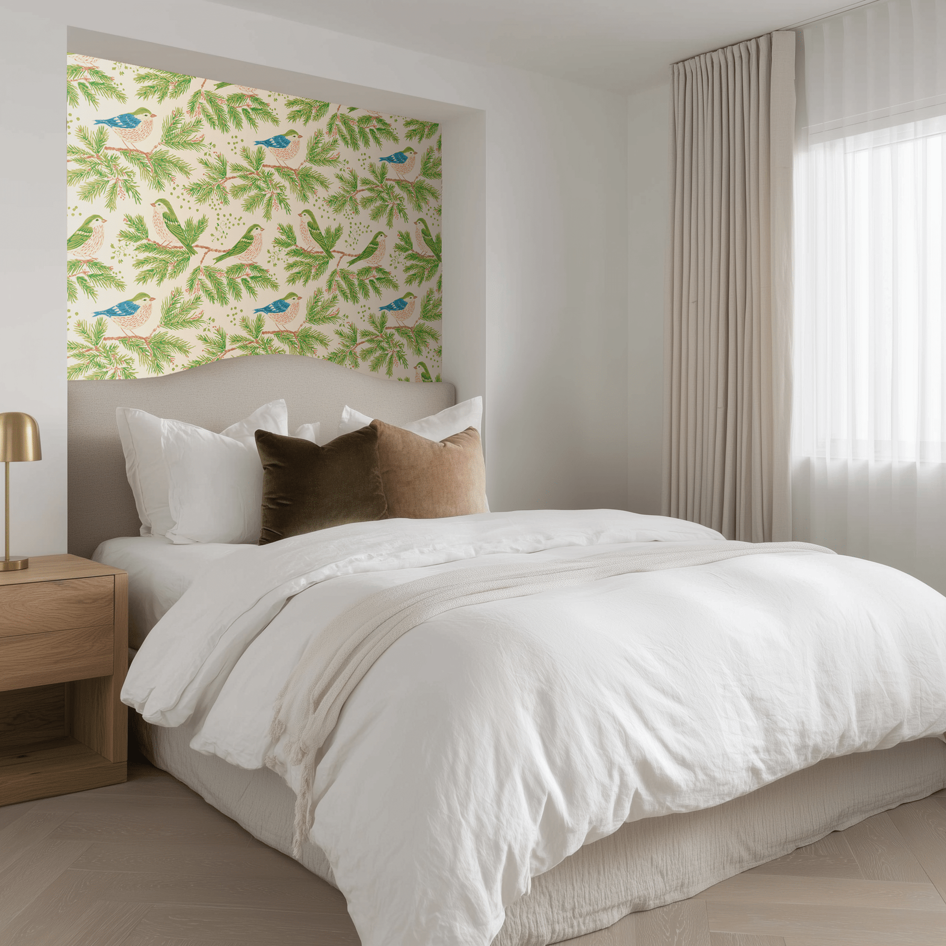 Pine & Partridge Wallpaper - Painted Paper