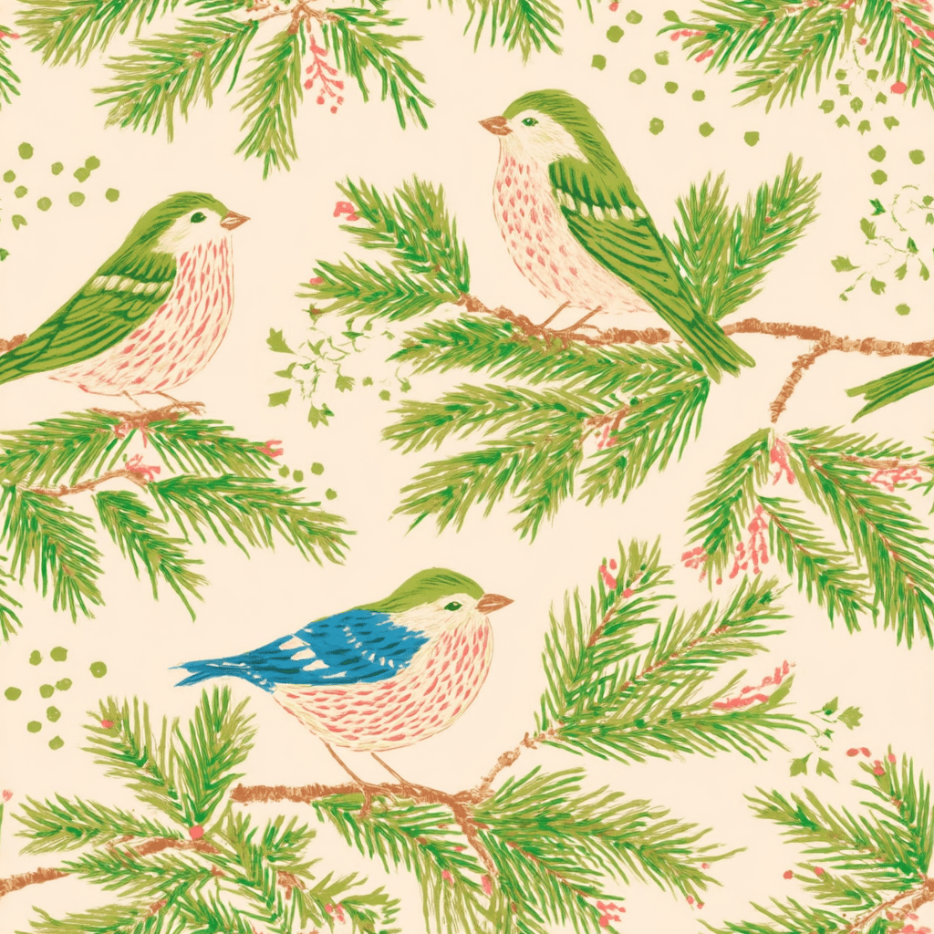 Pine & Partridge Wallpaper - Painted Paper