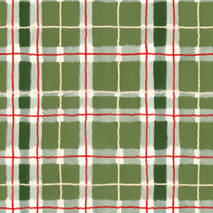 Pinehurst Plaid Wallpaper - Painted Paper