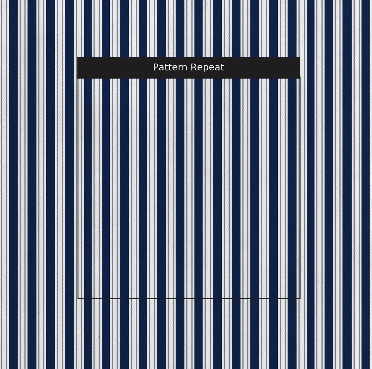 Pinstripe Blues - Fabric - Painted Paper