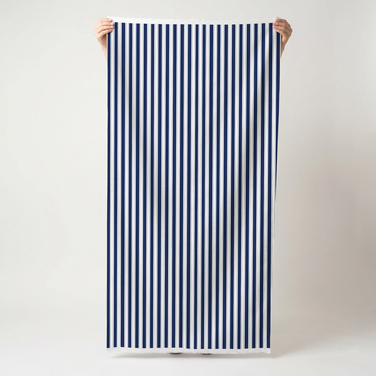 Pinstripe Blues - Fabric - Painted Paper