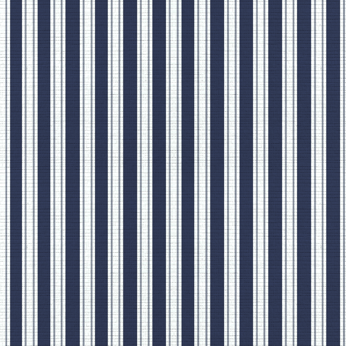 Pinstripe Blues Faux Grasscloth Wallpaper - Painted Paper