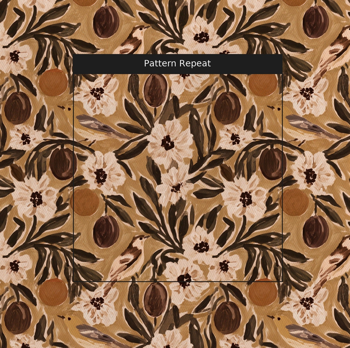 Plum & Sparrow - Fabric - Painted Paper