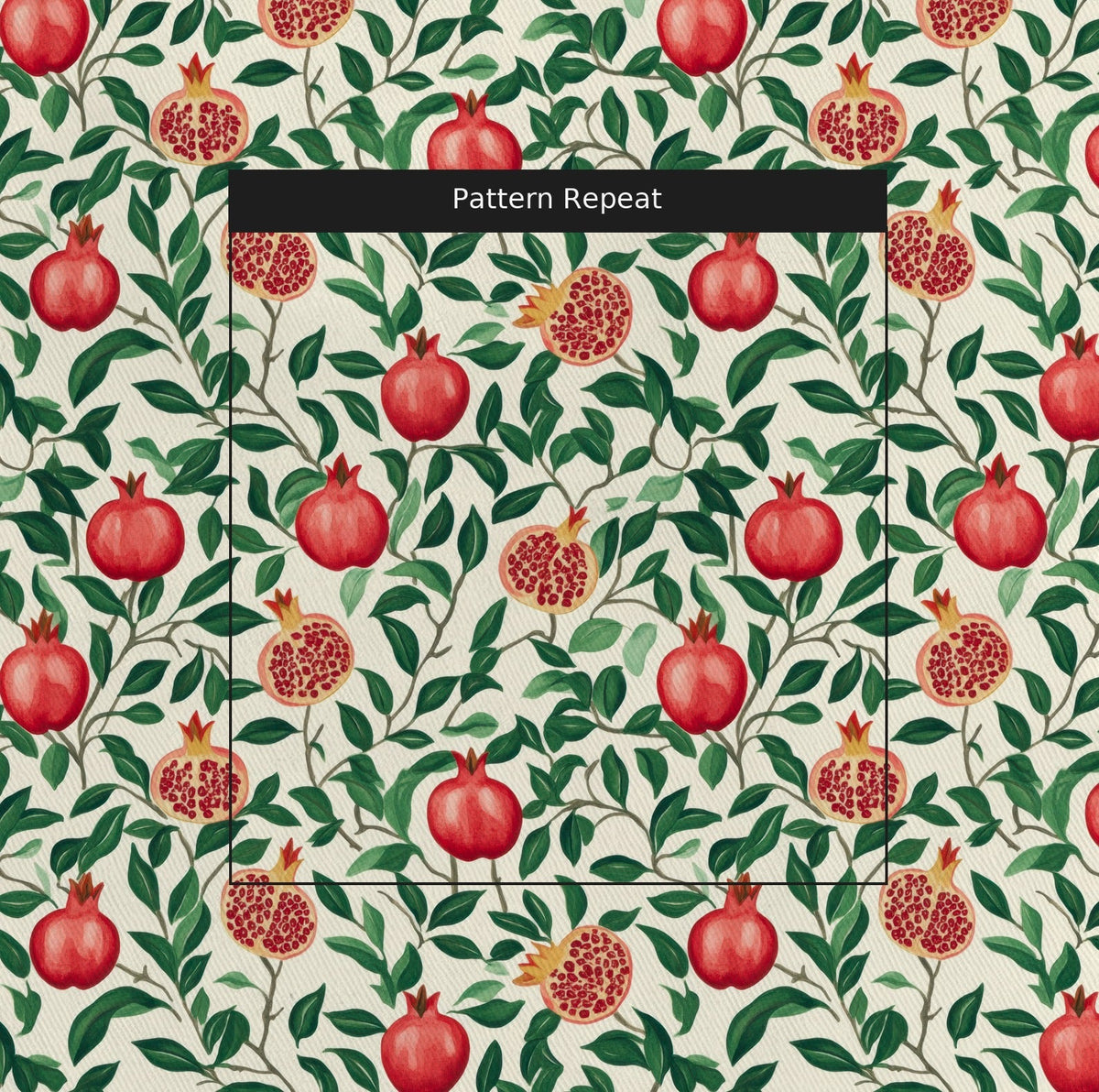 Pom & Vine - Fabric - Painted Paper