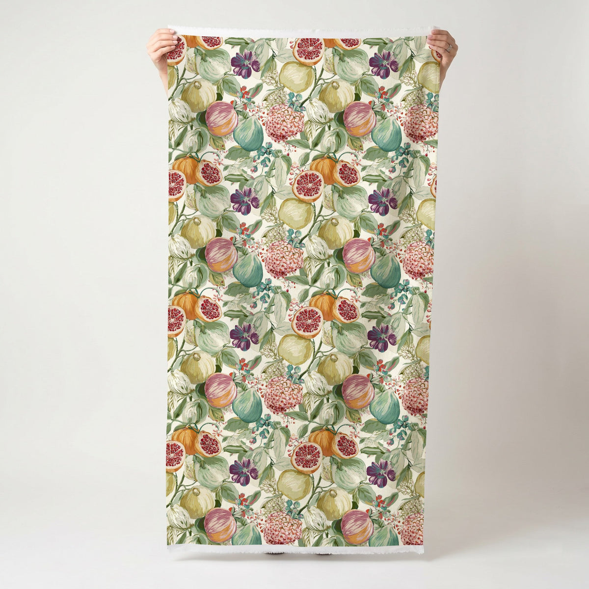 Pomegranate & Petals - Fabric - Painted Paper