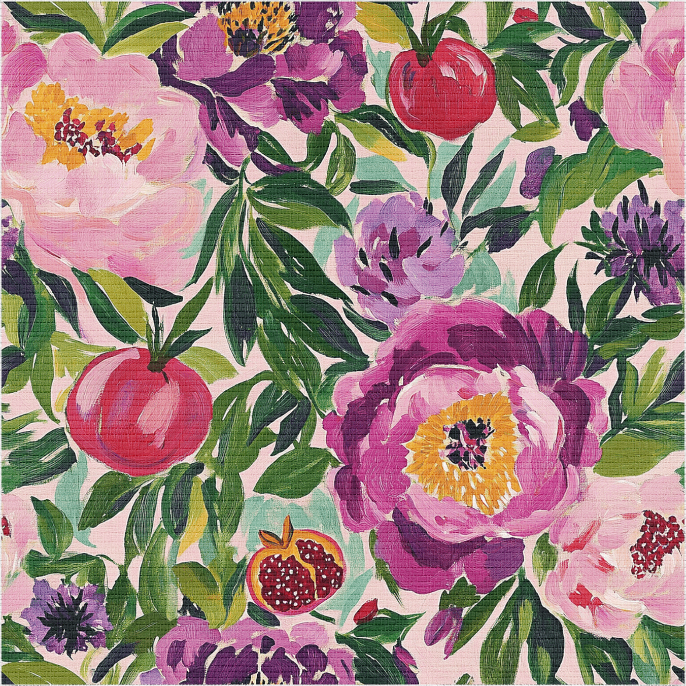 Pommes Faux Grasscloth Wallpaper - Painted Paper