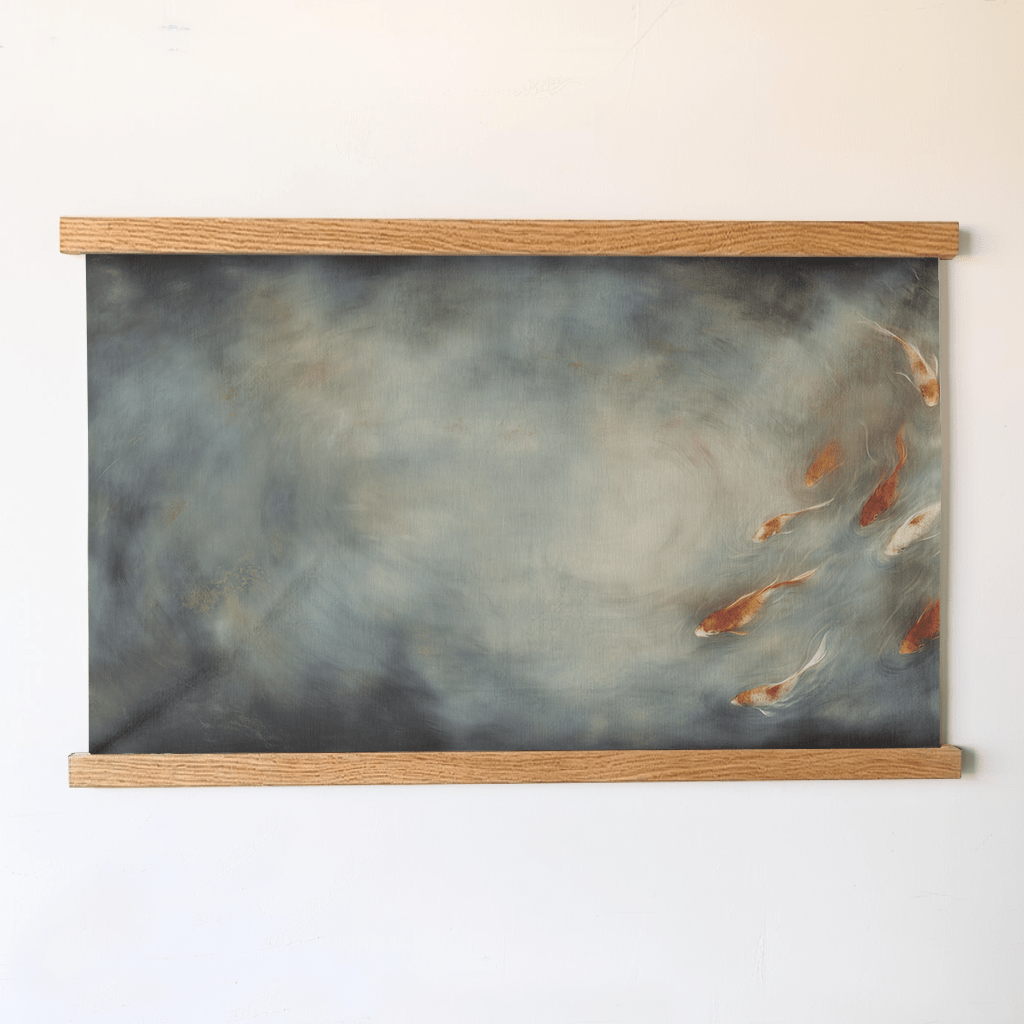 Pond Flow - Tapestry - Painted Paper