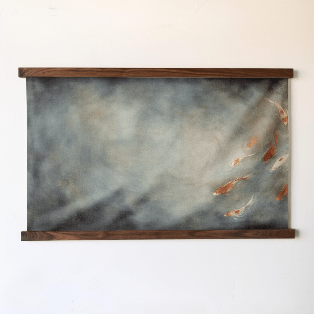 Pond Flow - Tapestry - Painted Paper