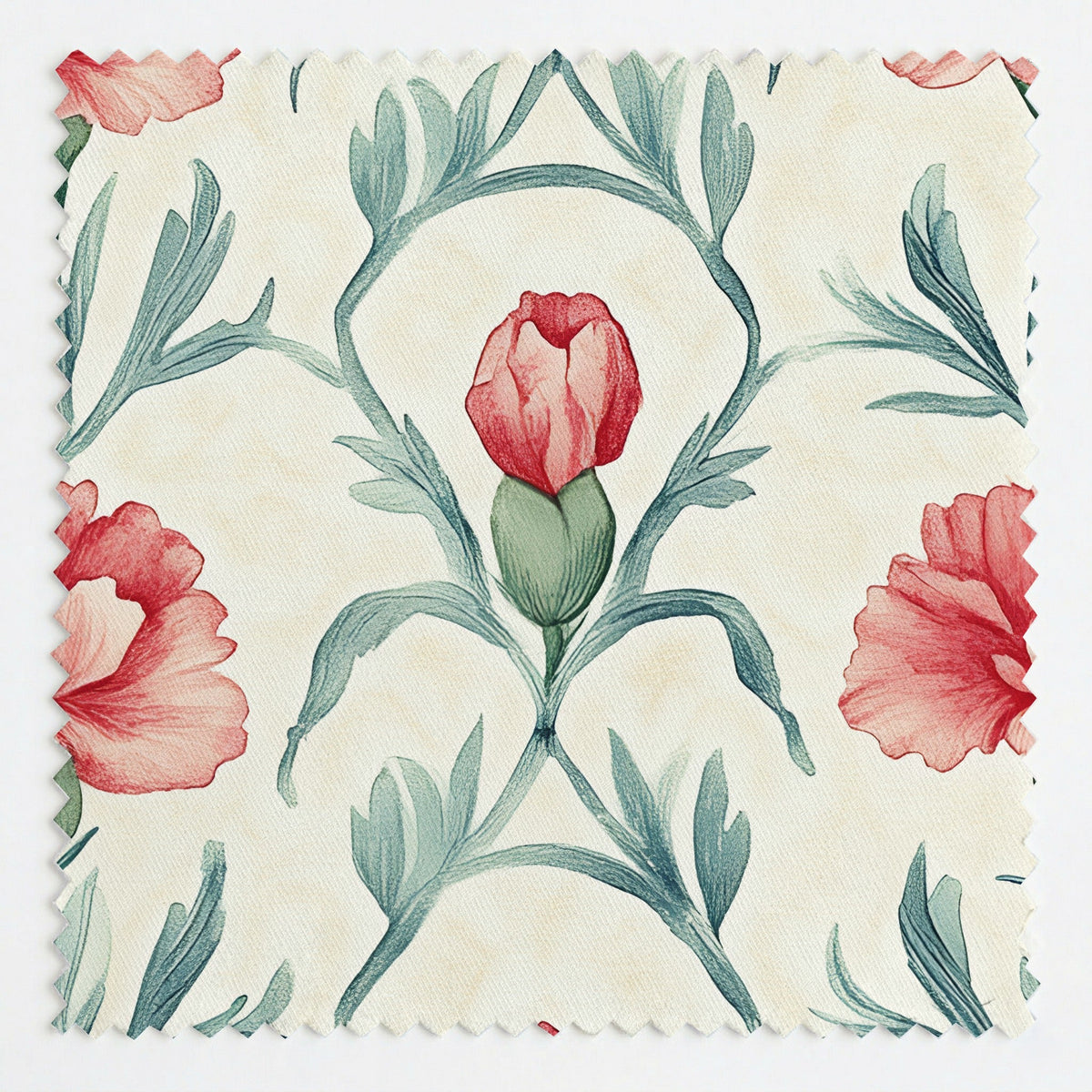Poppy Charm - Fabric - Painted Paper