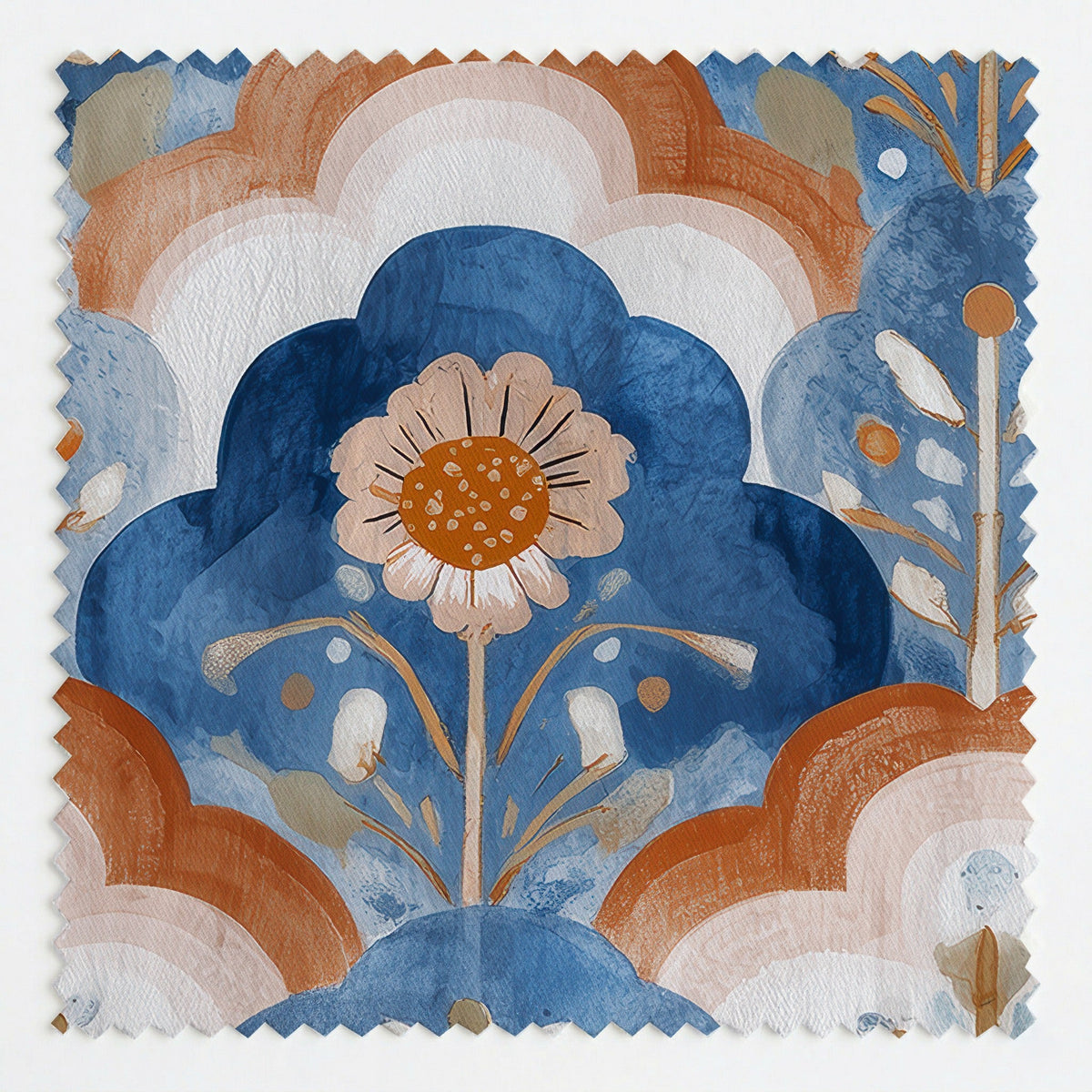 Posy - Fabric - Painted Paper