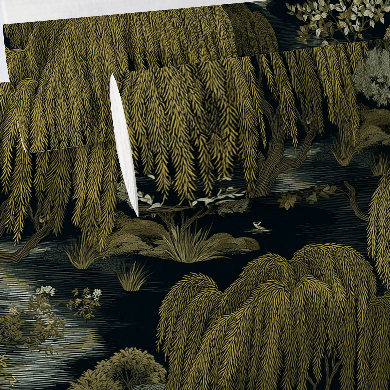 Provenance Faux Grasscloth Wallpaper - Painted Paper