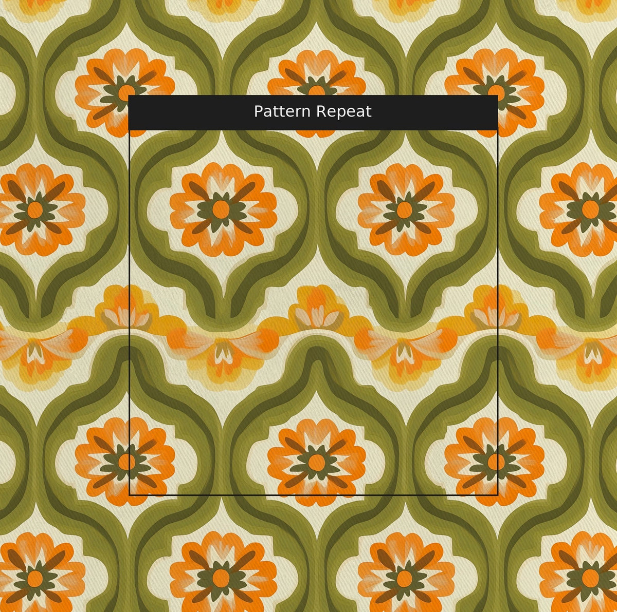 Psychedelia - Fabric - Painted Paper