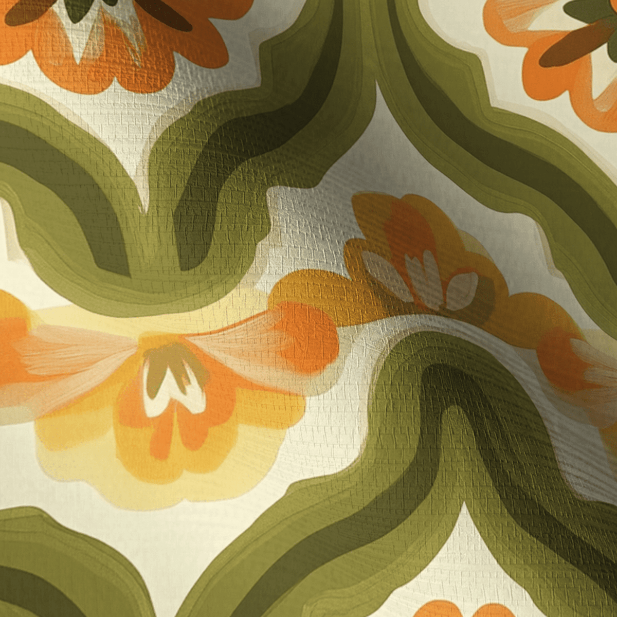 Psychedelia Faux Grasscloth Wallpaper - Painted Paper
