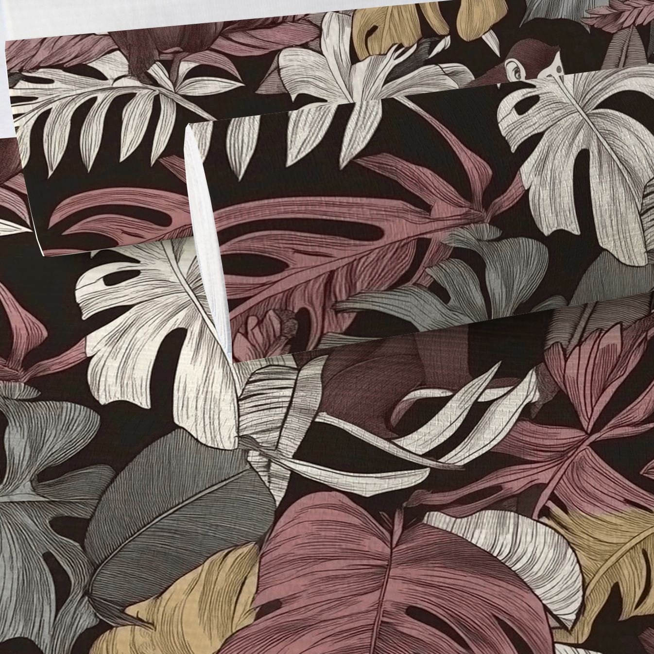 Tiki Fig Faux Grasscloth Wallpaper