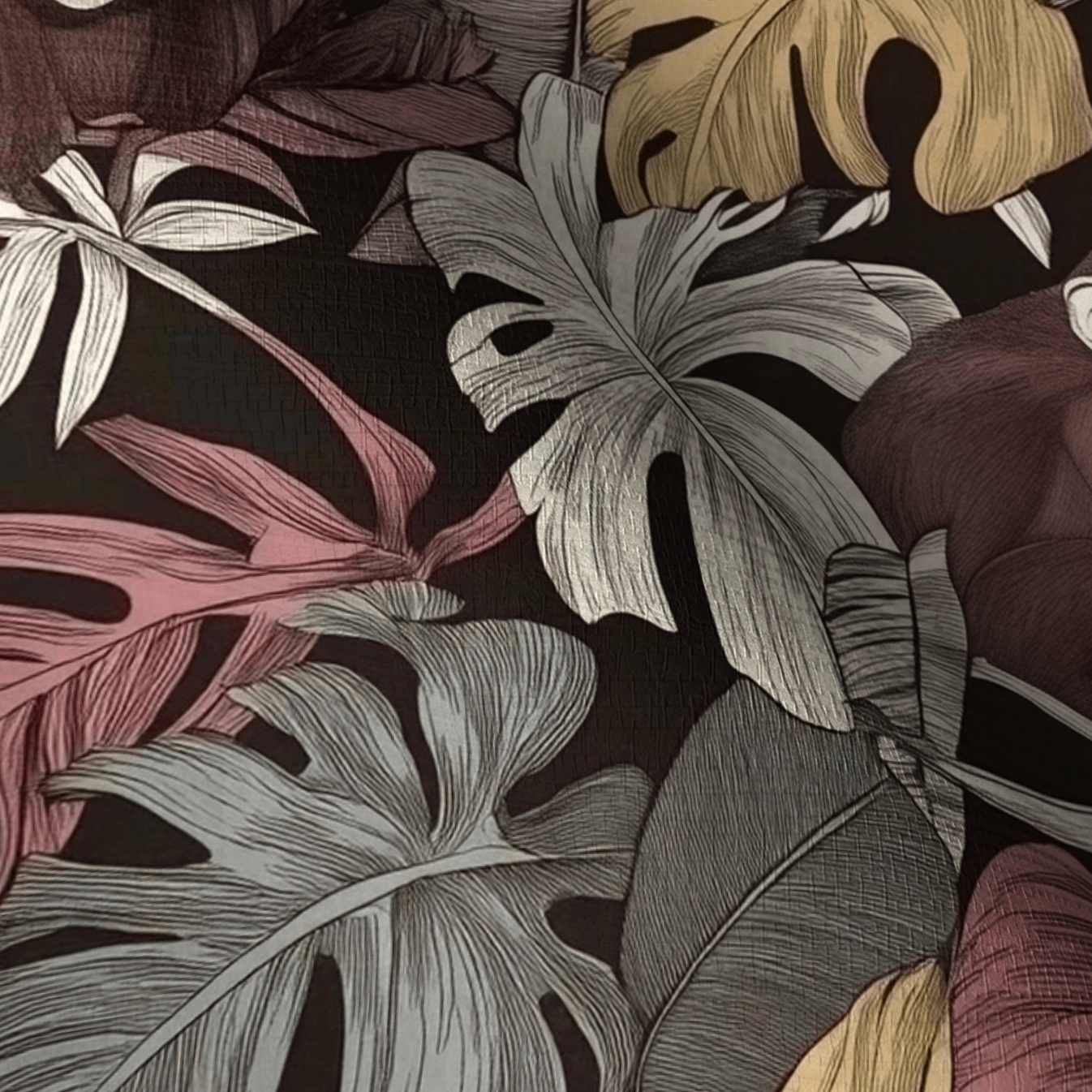 Tiki Fig Faux Grasscloth Wallpaper