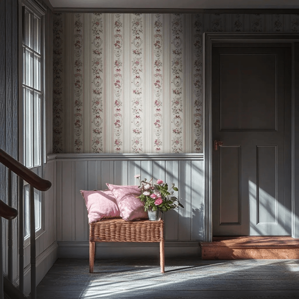 Quenelle Wallpaper - Painted Paper