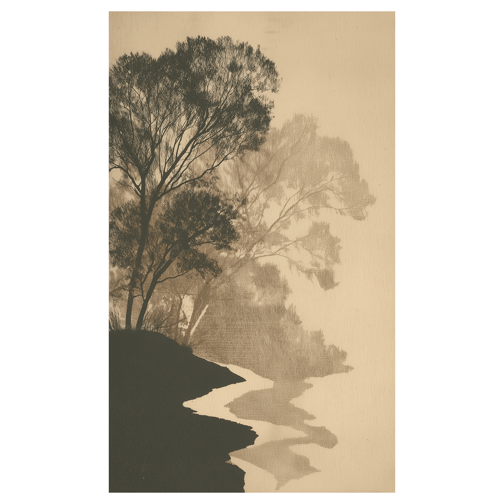 Quiet Bend - Tapestry - Painted Paper