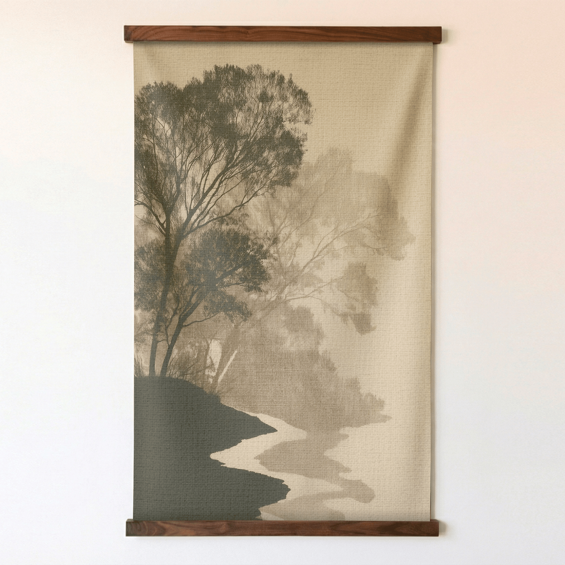 Quiet Bend - Tapestry - Painted Paper