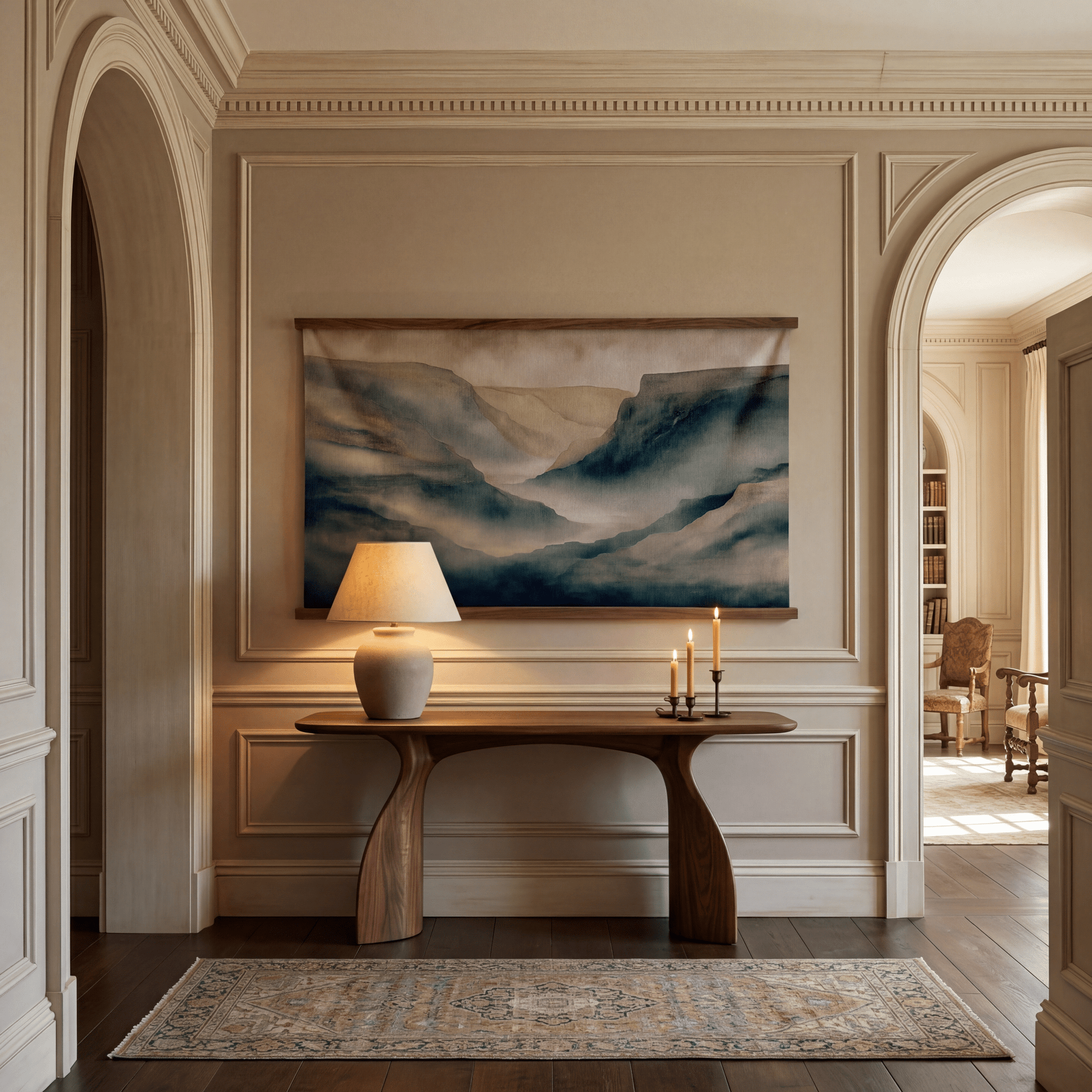 Quiet Divide - Tapestry - Painted Paper