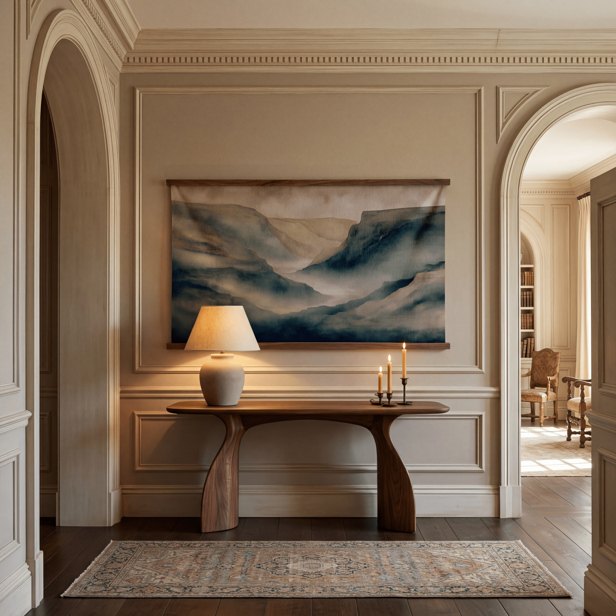 Quiet Divide - Tapestry - Painted Paper