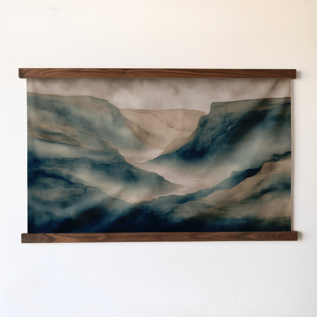 Quiet Divide - Tapestry - Painted Paper