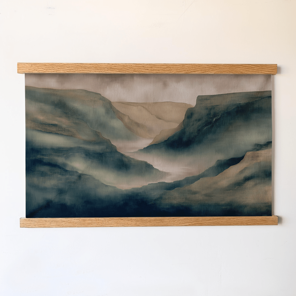 Quiet Divide - Tapestry - Painted Paper