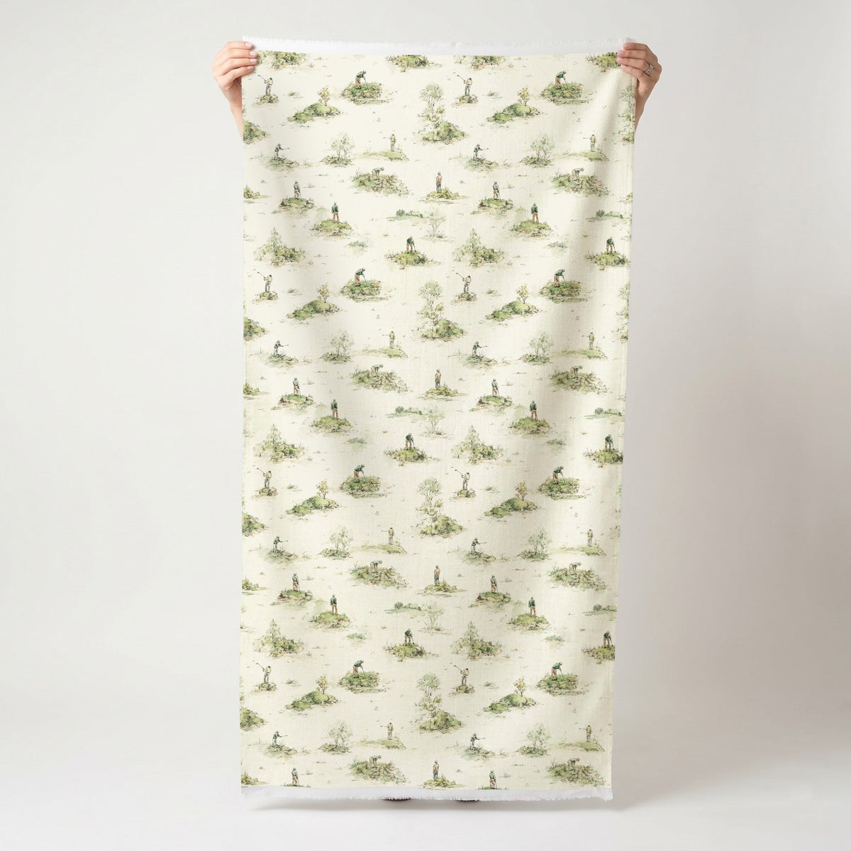 Quiet Round - Fabric - Painted Paper