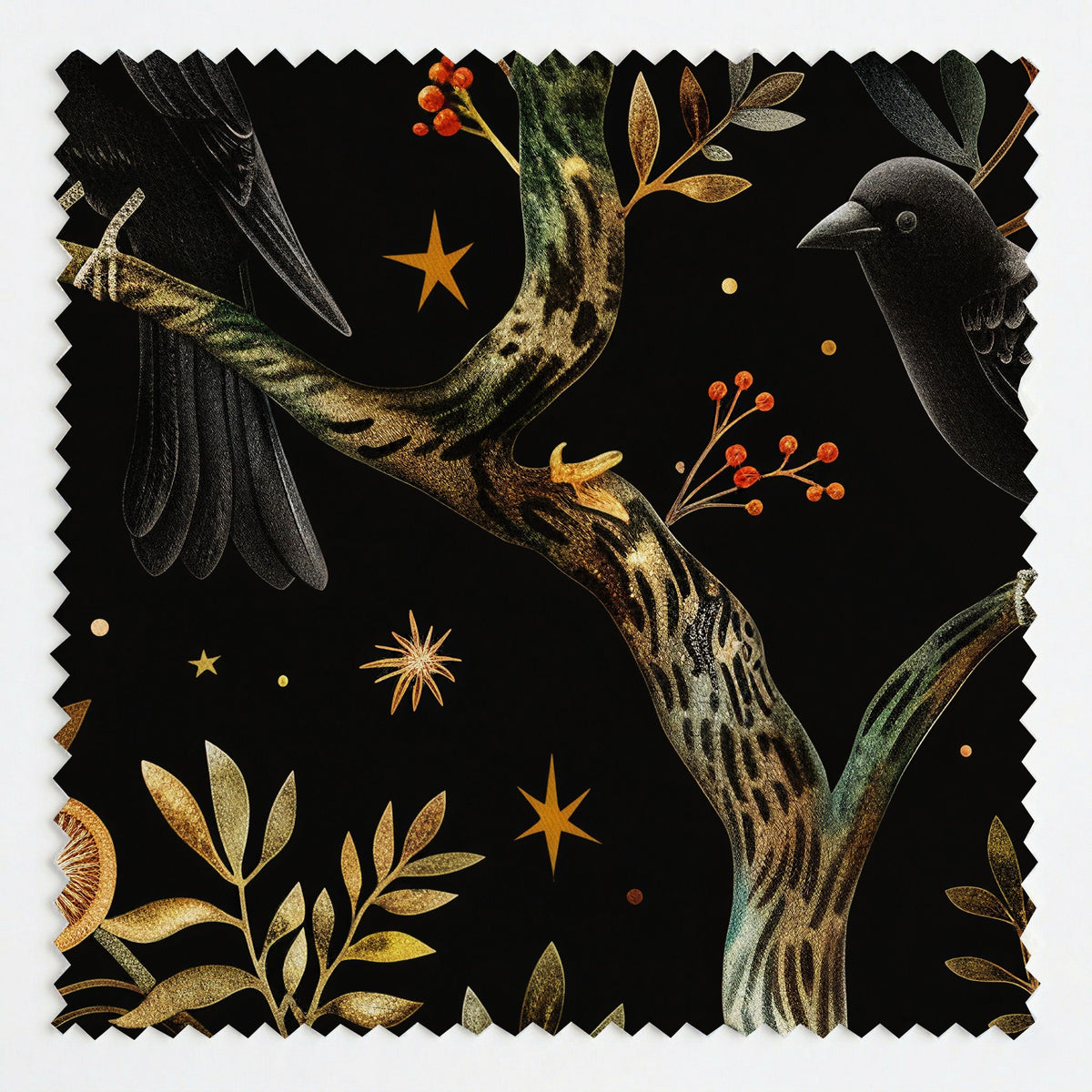 Ravens of Blackwood - Fabric - Painted Paper