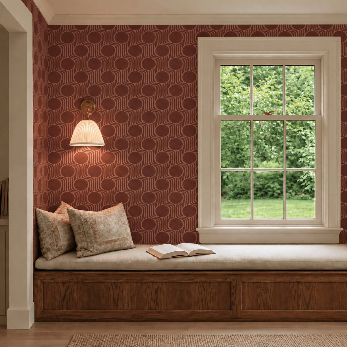 Red Dawn Wallpaper - Painted Paper