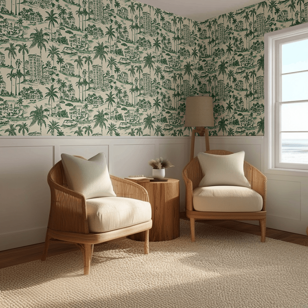 Rina Wallpaper - Painted Paper