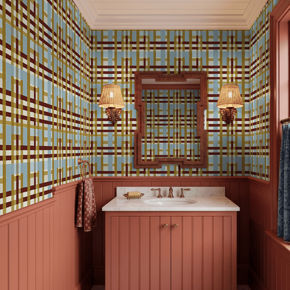 Risa Stripes Wallpaper - Painted Paper