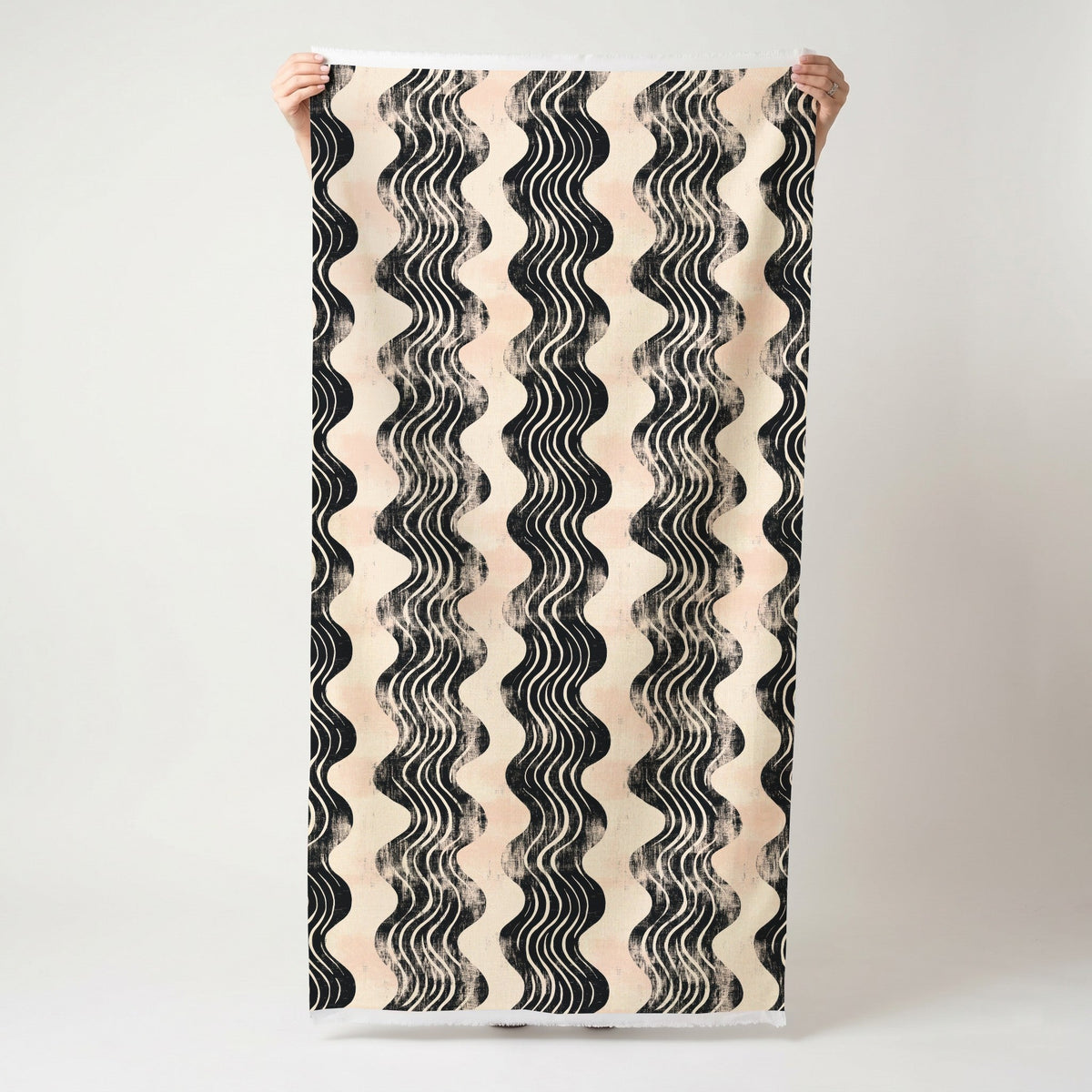River - Fabric - Painted Paper