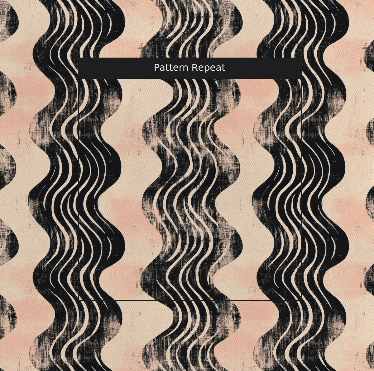 River - Fabric - Painted Paper