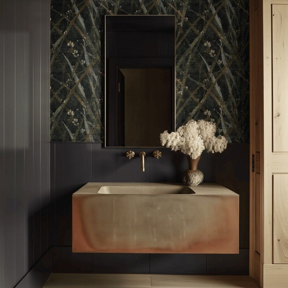 River & Reed Faux Grasscloth Wallpaper - Painted Paper