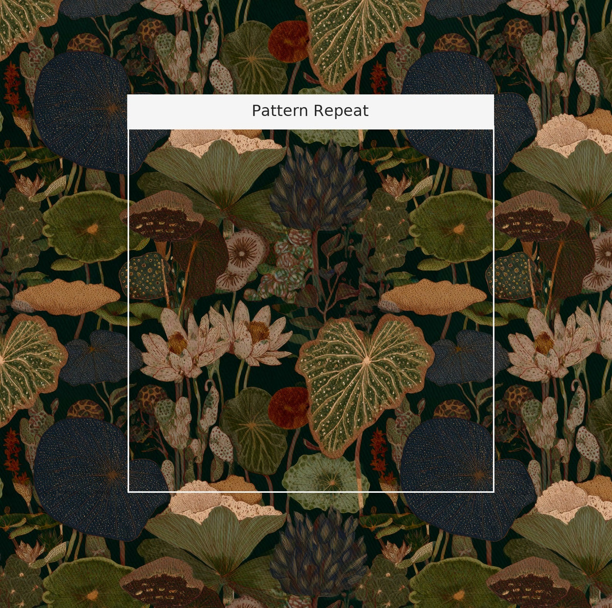 Riverbank - Fabric - Painted Paper