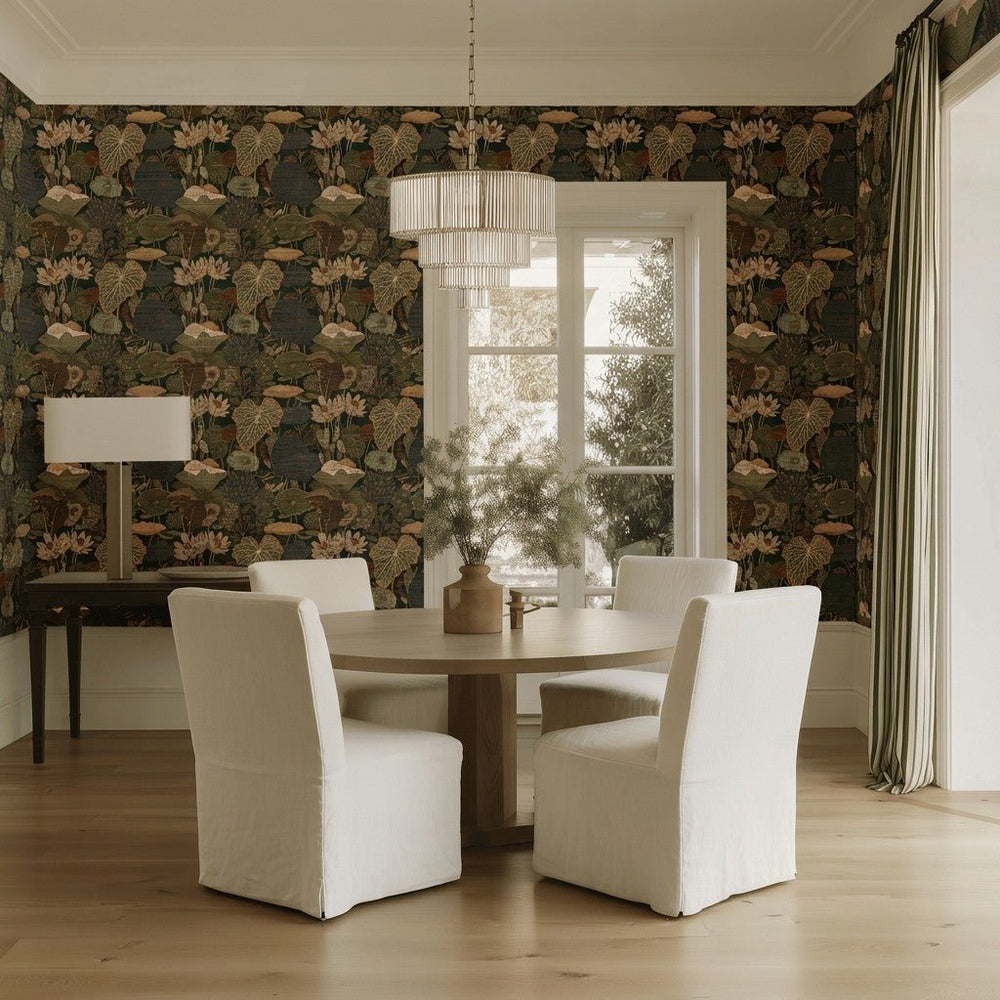 Riverbank Faux Grasscloth Wallpaper - Painted Paper