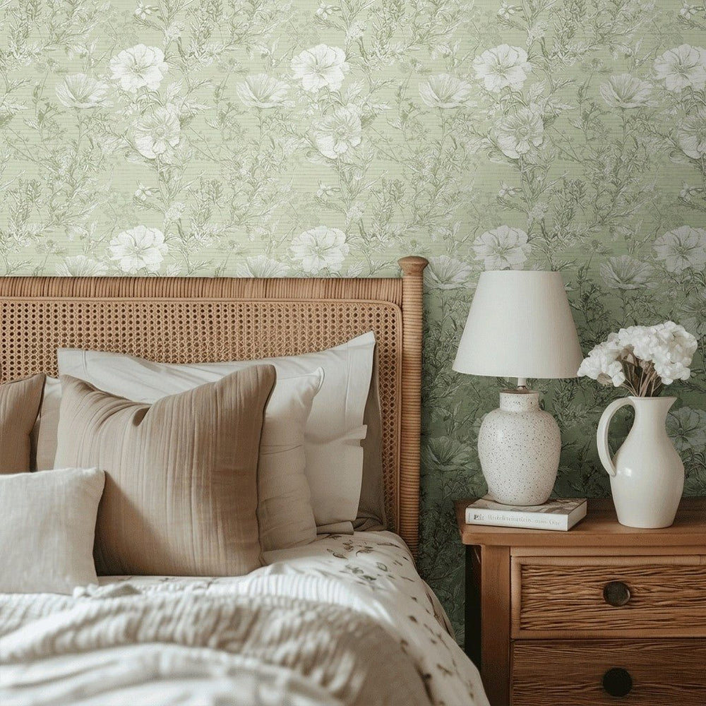 Robyn Faux Grasscloth Wallpaper - Painted Paper