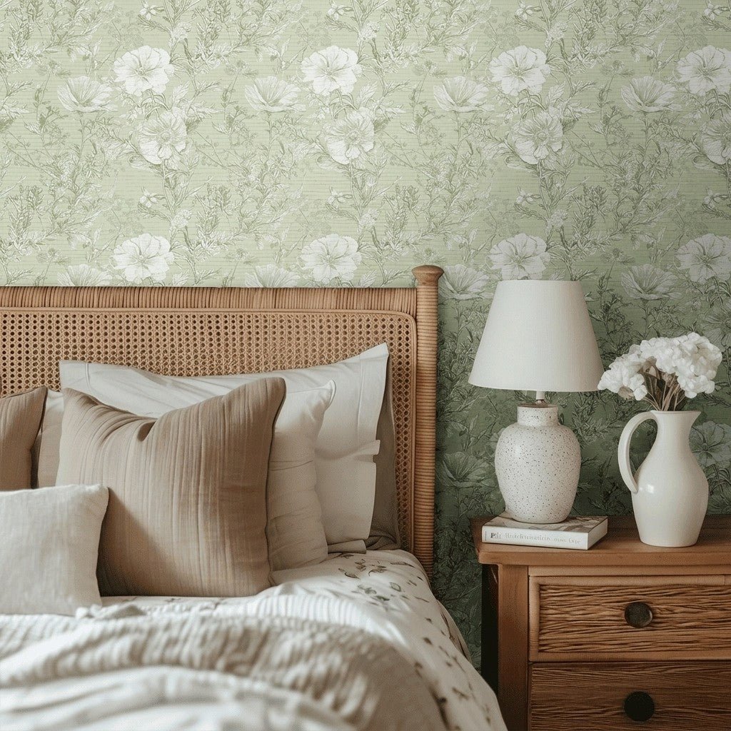 Robyn Faux Grasscloth Wallpaper - Painted Paper