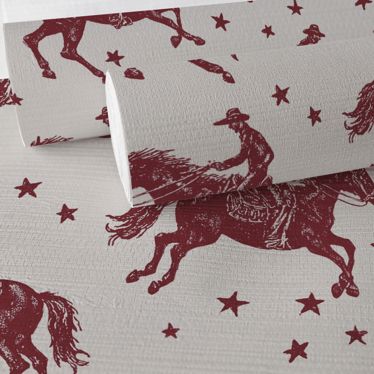 Rodeo Sky Faux Grasscloth Wallpaper - Painted Paper