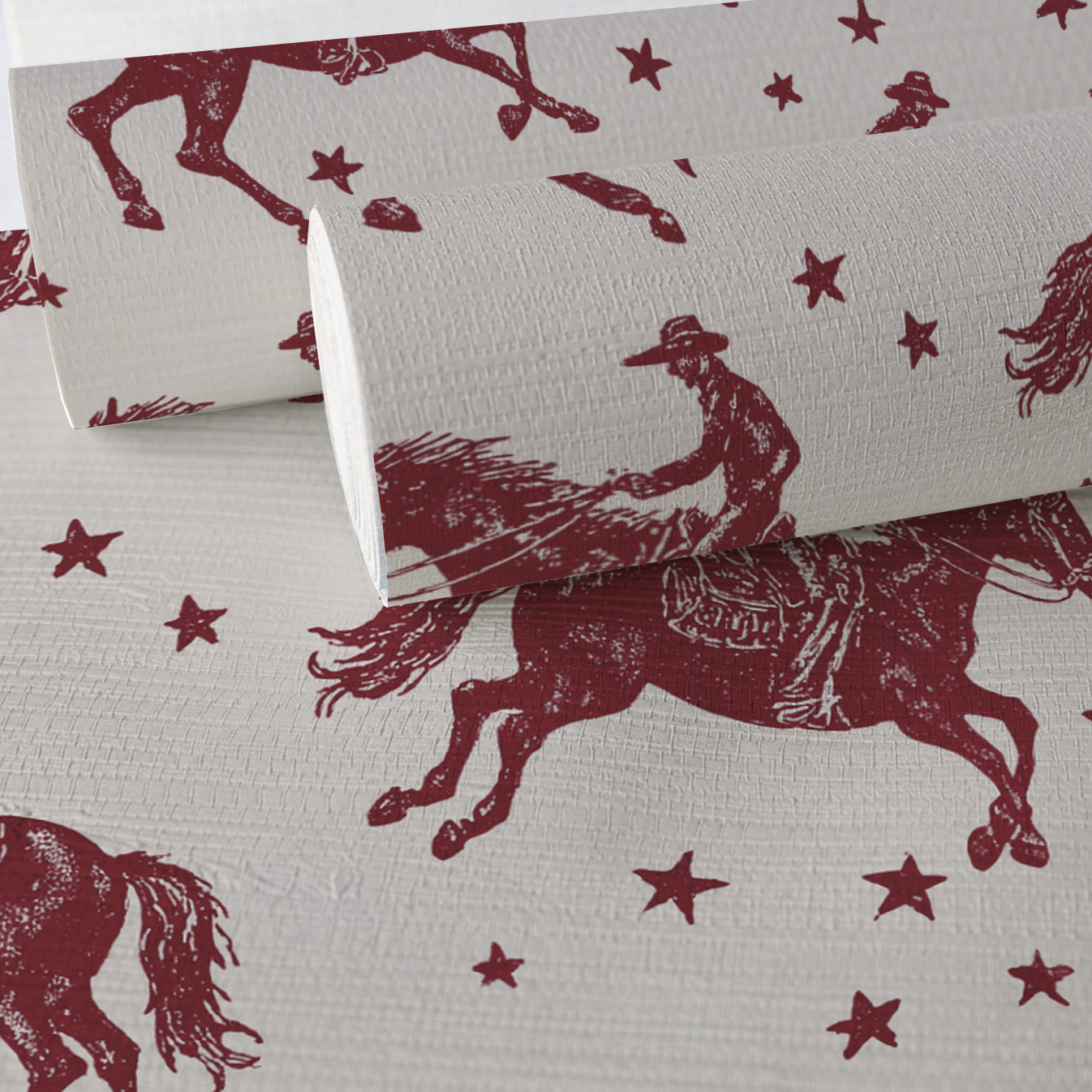 Rodeo Sky Faux Grasscloth Wallpaper