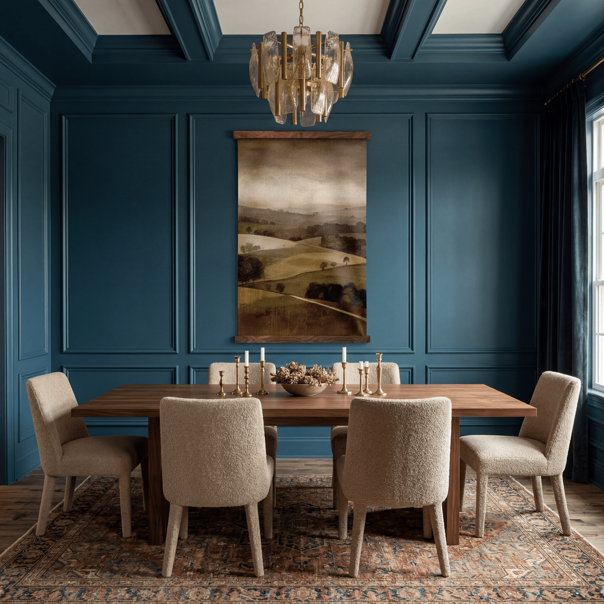 Rolling Hills - Tapestry - Painted Paper