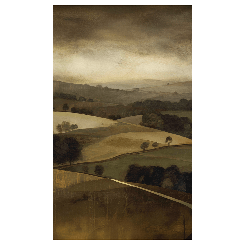 Rolling Hills - Tapestry - Painted Paper